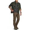 imageCQR Mens Long Sleeve Heavyweight Fleece Shirts Plaid Button Up Shirt Warm Outdoor Casual Shirt with PocketsOutland Camo Olive
