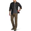 imageCQR Mens Long Sleeve Heavyweight Fleece Shirts Plaid Button Up Shirt Warm Outdoor Casual Shirt with PocketsOutland Charcoal