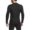 imageCQR Mens Long Sleeve Thermal Underwear Tops Midweight Waffle Shirt Winter Cold Weather Thermal Shirts1 Piece of Top Black