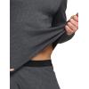 imageCQR Mens Long Sleeve Thermal Underwear Tops Midweight Waffle Shirt Winter Cold Weather Thermal Shirts1 Piece of Top Dark Grey