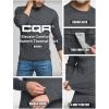 imageCQR Mens Long Sleeve Thermal Underwear Tops Midweight Waffle Shirt Winter Cold Weather Thermal Shirts1 Piece of Top Dark Grey