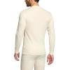 imageCQR Mens Long Sleeve Thermal Underwear Tops Midweight Waffle Shirt Winter Cold Weather Thermal Shirts1 Piece of Top Natural Light