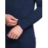 imageCQR Mens Long Sleeve Thermal Underwear Tops Midweight Waffle Shirt Winter Cold Weather Thermal Shirts1 Piece of Top Navy