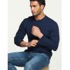 imageCQR Mens Long Sleeve Thermal Underwear Tops Midweight Waffle Shirt Winter Cold Weather Thermal Shirts1 Piece of Top Navy