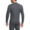 imageCQR Mens Long Sleeve Thermal Underwear Tops Midweight Waffle Shirt Winter Cold Weather Thermal Shirts2 Packs of Tops Black Dark Grey