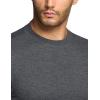 imageCQR Mens Long Sleeve Thermal Underwear Tops Midweight Waffle Shirt Winter Cold Weather Thermal Shirts2 Packs of Tops Black Dark Grey