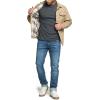 imageCQR Mens Long Sleeve Thermal Underwear Tops Midweight Waffle Shirt Winter Cold Weather Thermal Shirts2 Packs of Tops Black Dark Grey
