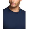 imageCQR Mens Long Sleeve Thermal Underwear Tops Midweight Waffle Shirt Winter Cold Weather Thermal Shirts2 Packs of Tops Black Navy