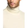 imageCQR Mens Long Sleeve Thermal Underwear Tops Midweight Waffle Shirt Winter Cold Weather Thermal ShirtsMock Neck Top Natural