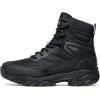 imageCQR Mens Military Tactical Boots Lightweight 6 Inches Hiking Combat Boot Durable Breathable Outdoor Work Motorcycle FootwearBlockade 6  Ripstop Black