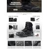 imageCQR Mens Military Tactical Boots Lightweight 6 Inches Hiking Combat Boot Durable Breathable Outdoor Work Motorcycle FootwearFathom 6  Suede Black