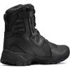 imageCQR Mens Military Tactical Boots Lightweight 6 Inches Hiking Combat Boot Durable Breathable Outdoor Work Motorcycle FootwearPatrol 6 With Zipper Black