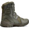 imageCQR Mens Military Tactical Boots Lightweight 6 Inches Hiking Combat Boot Durable Breathable Outdoor Work Motorcycle FootwearPatrol 6 With Zipper Soil Green