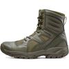 imageCQR Mens Military Tactical Boots Lightweight 6 Inches Hiking Combat Boot Durable Breathable Outdoor Work Motorcycle FootwearPatrol 6 With Zipper Soil Green