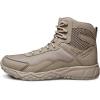 imageCQR Mens Military Tactical Boots Lightweight 6 Inches Hiking Combat Boot Durable Breathable Outdoor Work Motorcycle FootwearSide Zip Sand