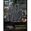 imageCQR Mens Quarter Zip Utility Fleece Pullover Outdoor Casual Thermal Sweater Chest Zipper Pocket Mock Neck Long SleeveApex Charcoal