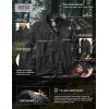 imageCQR Mens Quarter Zip Utility Fleece Pullover Outdoor Casual Thermal Sweater Chest Zipper Pocket Mock Neck Long SleeveApex Heather Coal Black