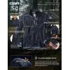 imageCQR Mens Quarter Zip Utility Fleece Pullover Outdoor Casual Thermal Sweater Chest Zipper Pocket Mock Neck Long SleeveApex Navy