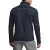 imageCQR Mens Quarter Zip Utility Fleece Pullover Outdoor Casual Thermal Sweater Chest Zipper Pocket Mock Neck Long SleeveApex Navy