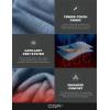 imageCQR Mens Quarter Zip Utility Fleece Pullover Outdoor Casual Thermal Sweater Chest Zipper Pocket Mock Neck Long SleeveApex Ocean Navy
