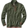imageCQR Mens Quarter Zip Utility Fleece Pullover Outdoor Casual Thermal Sweater Chest Zipper Pocket Mock Neck Long SleeveApex Olive