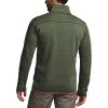 imageCQR Mens Quarter Zip Utility Fleece Pullover Outdoor Casual Thermal Sweater Chest Zipper Pocket Mock Neck Long SleeveApex Olive