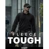 imageCQR Mens Quarter Zip Utility Fleece Pullover Outdoor Casual Thermal Sweater Chest Zipper Pocket Mock Neck Long SleeveFortress Black
