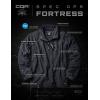 imageCQR Mens Quarter Zip Utility Fleece Pullover Outdoor Casual Thermal Sweater Chest Zipper Pocket Mock Neck Long SleeveFortress Charcoal