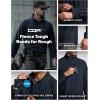 imageCQR Mens Quarter Zip Utility Fleece Pullover Outdoor Casual Thermal Sweater Chest Zipper Pocket Mock Neck Long SleeveFortress Operator Navy