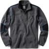 imageCQR Mens Quarter Zip Utility Fleece Pullover Outdoor Casual Thermal Sweater Chest Zipper Pocket Mock Neck Long SleeveTimberline Grey  Navy