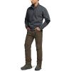 imageCQR Mens Quarter Zip Utility Fleece Pullover Outdoor Casual Thermal Sweater Chest Zipper Pocket Mock Neck Long SleeveTimberline Grey  Navy