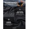 imageCQR Mens Quarter Zip Utility Fleece Pullover Outdoor Casual Thermal Sweater Chest Zipper Pocket Mock Neck Long SleeveTimberline Grey  Navy