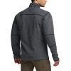 imageCQR Mens Quarter Zip Utility Fleece Pullover Outdoor Casual Thermal Sweater Chest Zipper Pocket Mock Neck Long SleeveTimberline Grey