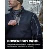 imageCQR Mens Quarter Zip Utility Fleece Pullover Outdoor Casual Thermal Sweater Chest Zipper Pocket Mock Neck Long SleeveTimberline Navy