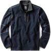 imageCQR Mens Quarter Zip Utility Fleece Pullover Outdoor Casual Thermal Sweater Chest Zipper Pocket Mock Neck Long SleeveTimberline Navy