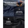 imageCQR Mens Quarter Zip Utility Fleece Pullover Outdoor Casual Thermal Sweater Chest Zipper Pocket Mock Neck Long SleeveTimberline Navy