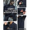 imageCQR Mens Quarter Zip Utility Fleece Pullover Outdoor Casual Thermal Sweater Chest Zipper Pocket Mock Neck Long SleeveTimberline Navy