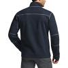 imageCQR Mens Quarter Zip Utility Fleece Pullover Outdoor Casual Thermal Sweater Chest Zipper Pocket Mock Neck Long SleeveTimberline Navy
