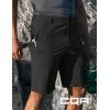 imageCQR Mens Quick Dry Stretch Hiking Cargo Shorts Lightweight Water Resistant Tactical Casual Golf ampamp Outdoor with PocketsHike Flex Black