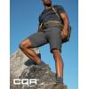 imageCQR Mens Quick Dry Stretch Hiking Cargo Shorts Lightweight Water Resistant Tactical Casual Golf ampamp Outdoor with PocketsHike Flex Grey