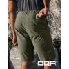 imageCQR Mens Quick Dry Stretch Hiking Cargo Shorts Lightweight Water Resistant Tactical Casual Golf ampamp Outdoor with PocketsHike Flex Khaki