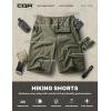 imageCQR Mens Quick Dry Stretch Hiking Cargo Shorts Lightweight Water Resistant Tactical Casual Golf ampamp Outdoor with PocketsHike Flex Khaki