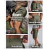 imageCQR Mens Quick Dry Stretch Hiking Cargo Shorts Lightweight Water Resistant Tactical Casual Golf ampamp Outdoor with PocketsHike Flex Khaki