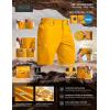 imageCQR Mens Quick Dry Stretch Hiking Cargo Shorts Lightweight Water Resistant Tactical Casual Golf ampamp Outdoor with PocketsRocky Amber