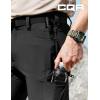 imageCQR Mens Quick Dry Stretch Hiking Cargo Shorts Lightweight Water Resistant Tactical Casual Golf ampamp Outdoor with PocketsRocky Capri Black