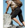 imageCQR Mens Quick Dry Stretch Hiking Cargo Shorts Lightweight Water Resistant Tactical Casual Golf ampamp Outdoor with PocketsRocky Capri Black