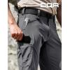 imageCQR Mens Quick Dry Stretch Hiking Cargo Shorts Lightweight Water Resistant Tactical Casual Golf ampamp Outdoor with PocketsRocky Capri Jet Grey