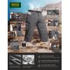 imageCQR Mens Quick Dry Stretch Hiking Cargo Shorts Lightweight Water Resistant Tactical Casual Golf ampamp Outdoor with PocketsRocky Capri Jet Grey