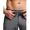 imageCQR Mens Quick Dry Stretch Hiking Cargo Shorts Lightweight Water Resistant Tactical Casual Golf ampamp Outdoor with PocketsRocky Capri Jet Grey