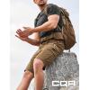 imageCQR Mens Quick Dry Stretch Hiking Cargo Shorts Lightweight Water Resistant Tactical Casual Golf ampamp Outdoor with PocketsRocky Hazelnut